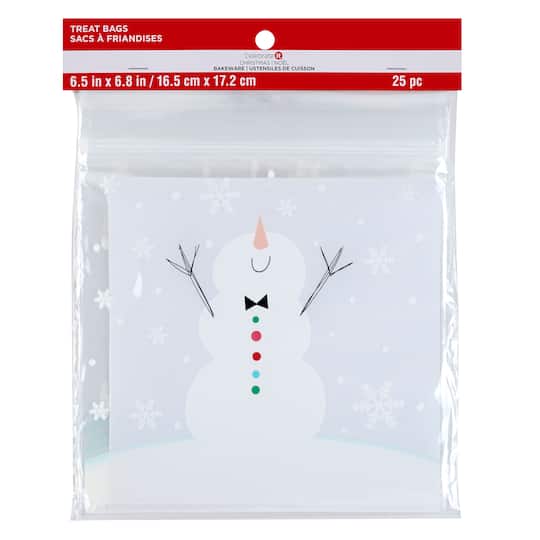 Snowman Zip Top Treat Bags By Celebrate It&#xAE;